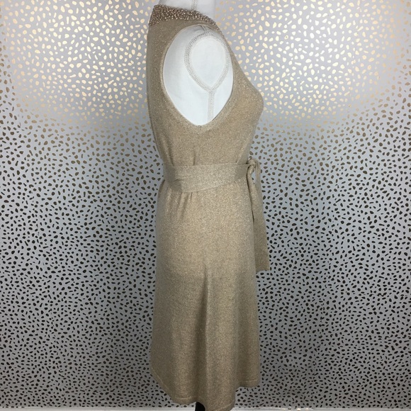 Tevrow + Chase Metallic Knit Beaded Dress - Picture 3 of 8